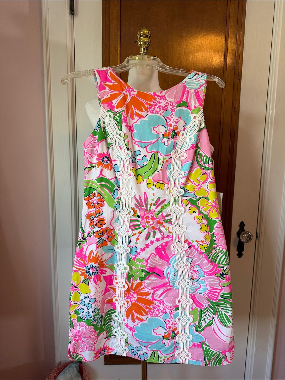 Lilly Pulitzer Floral Sundress — Pink, Aqua & Lime - Picture 6 of 6